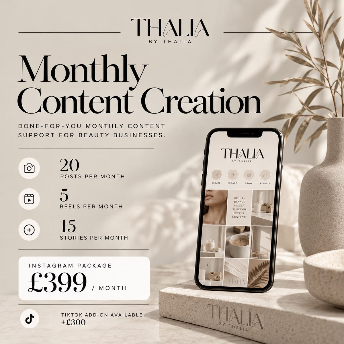 Instagram Monthly Content Package